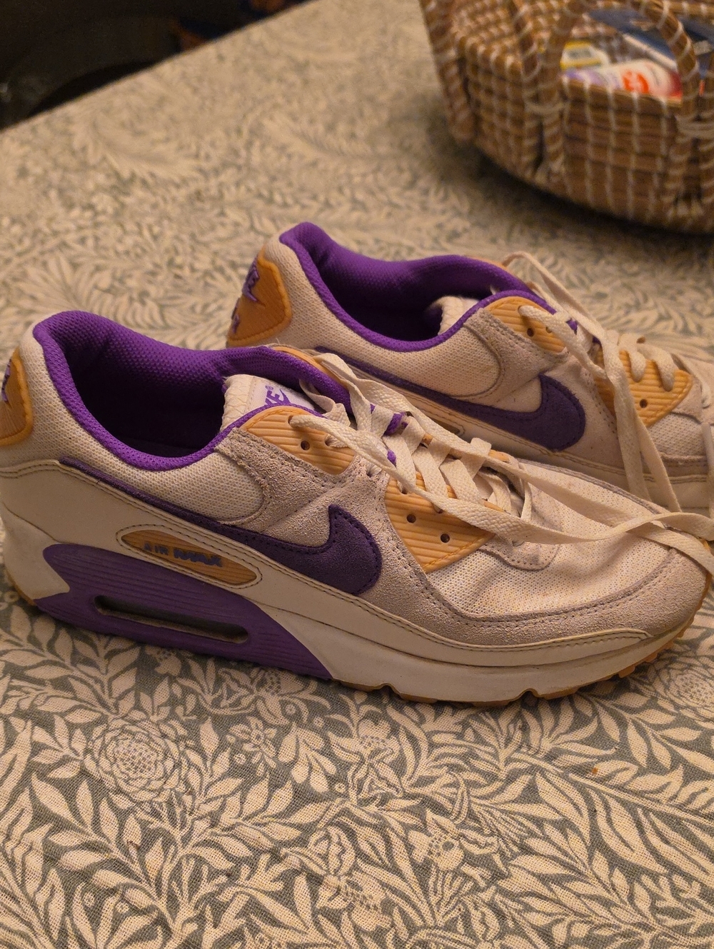 Nike Men's Purple & Cream Air Max Sneakers